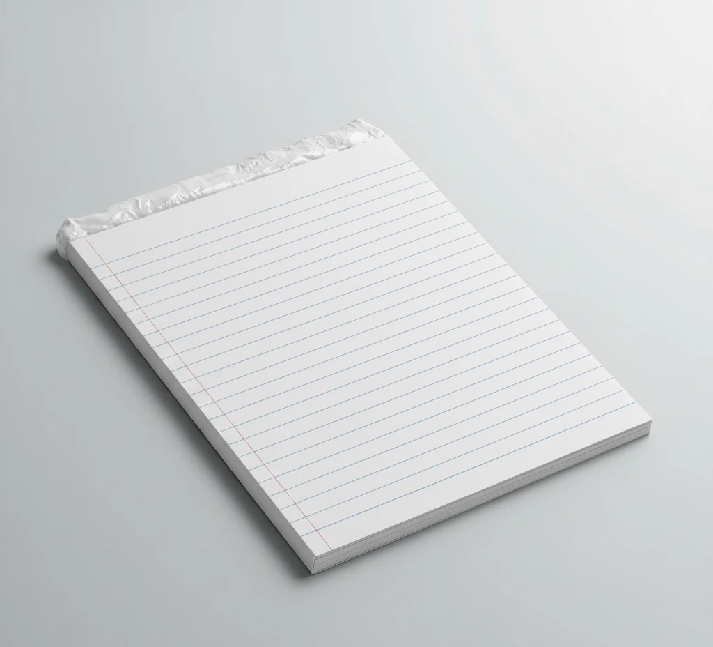 Blocs de notas con encuadernación encolada sin tapa