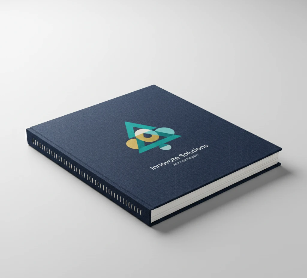 Catalogo con encuadernación cosida tapa dura