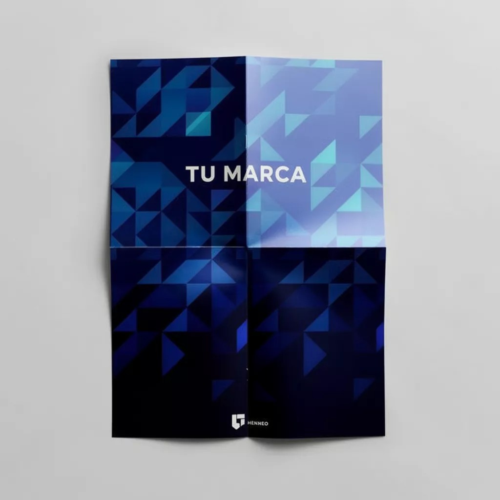 Folletos Plegados en Cruz